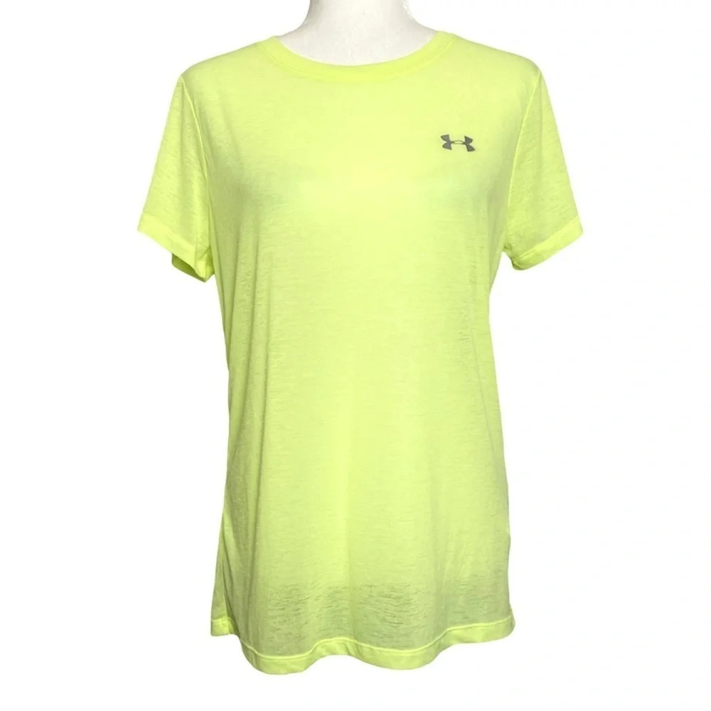 Under Armour Neon Athletic Top Heat Gear Size M